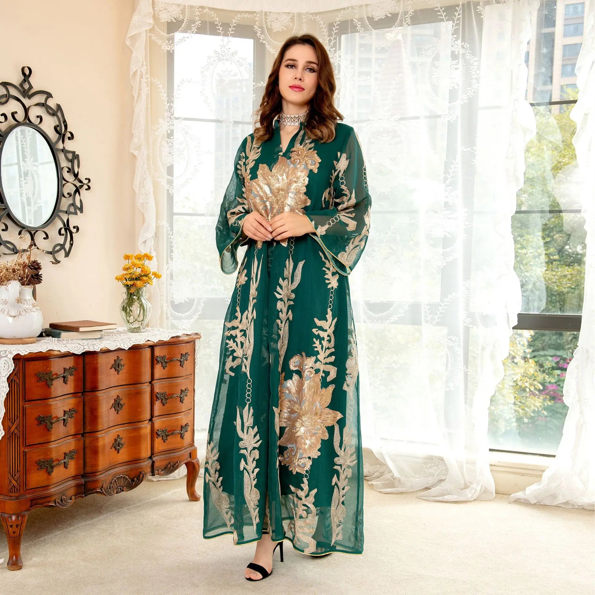 Women Long Kaftan Arabic