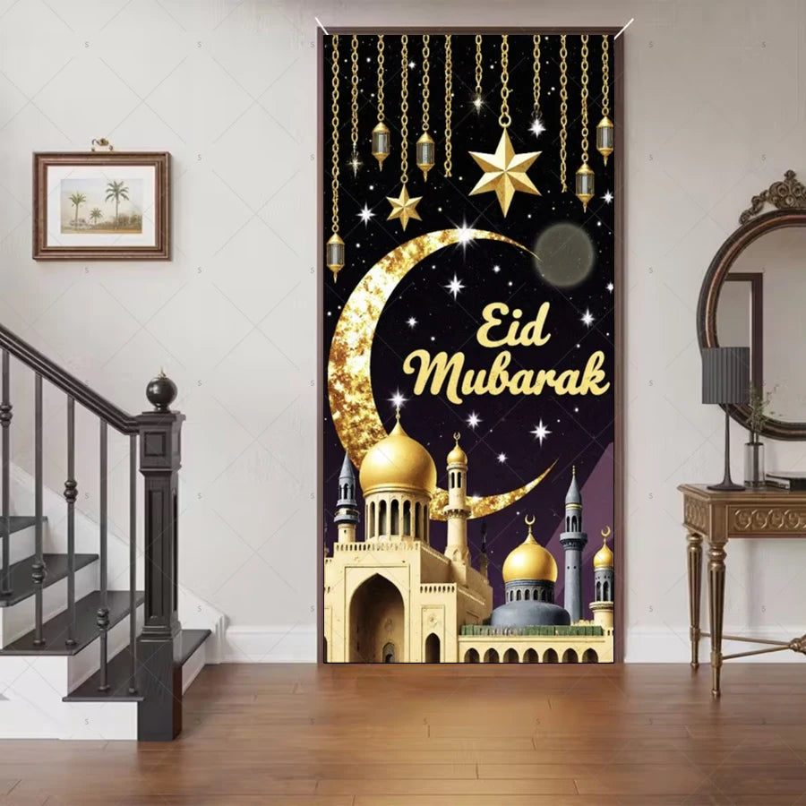 Ramadan Eid Door Cover Backdrop