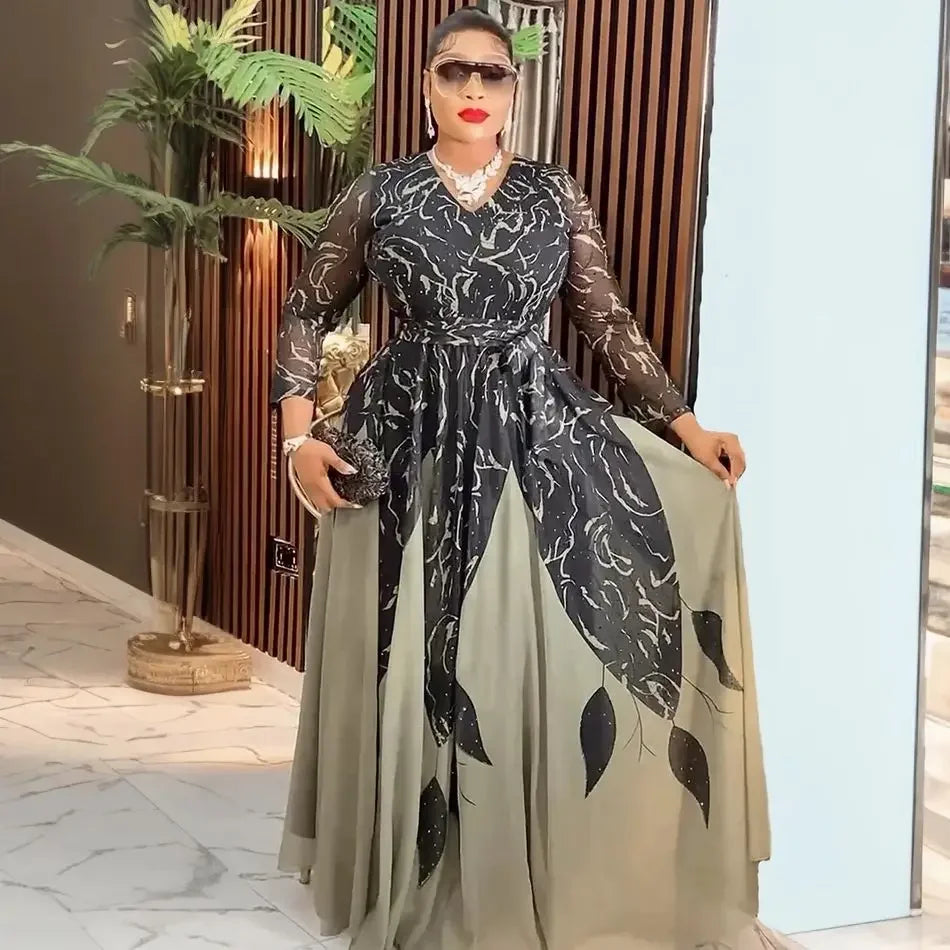 Royal Ankara Queen Maxi Dress