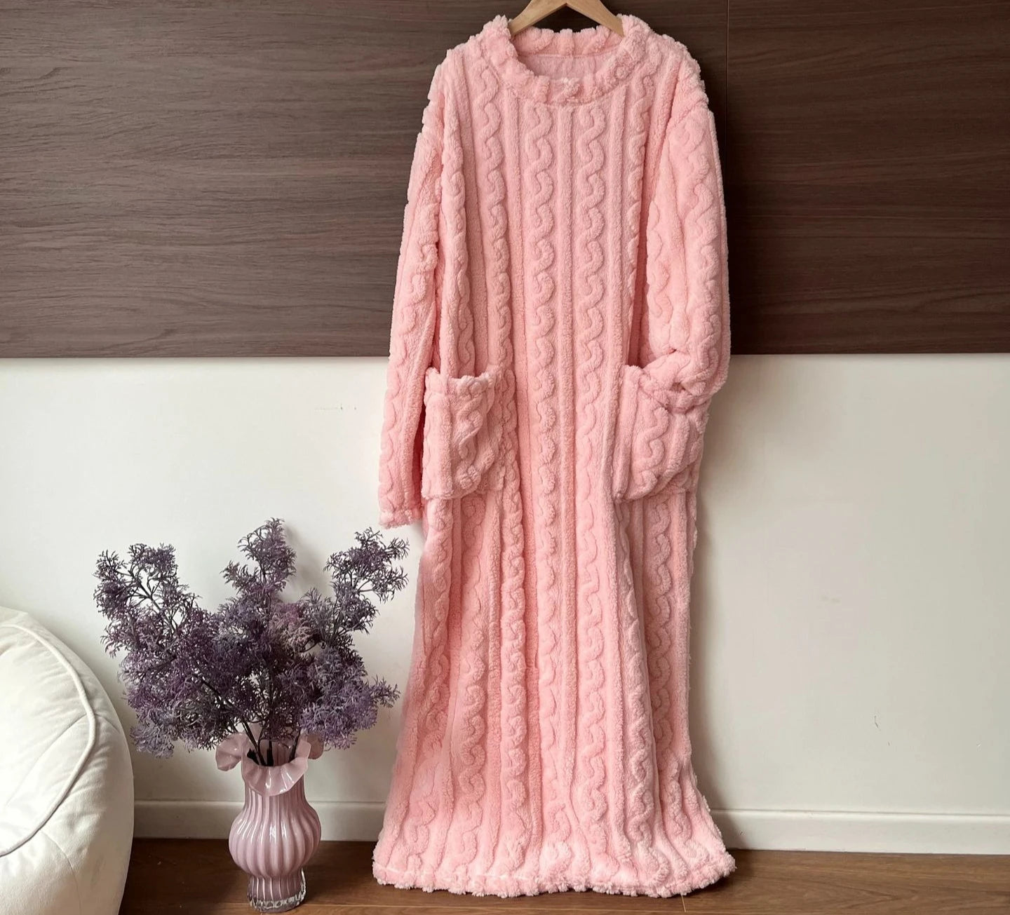 Douce Nuit – Robe de Nuit Polaire Chaude