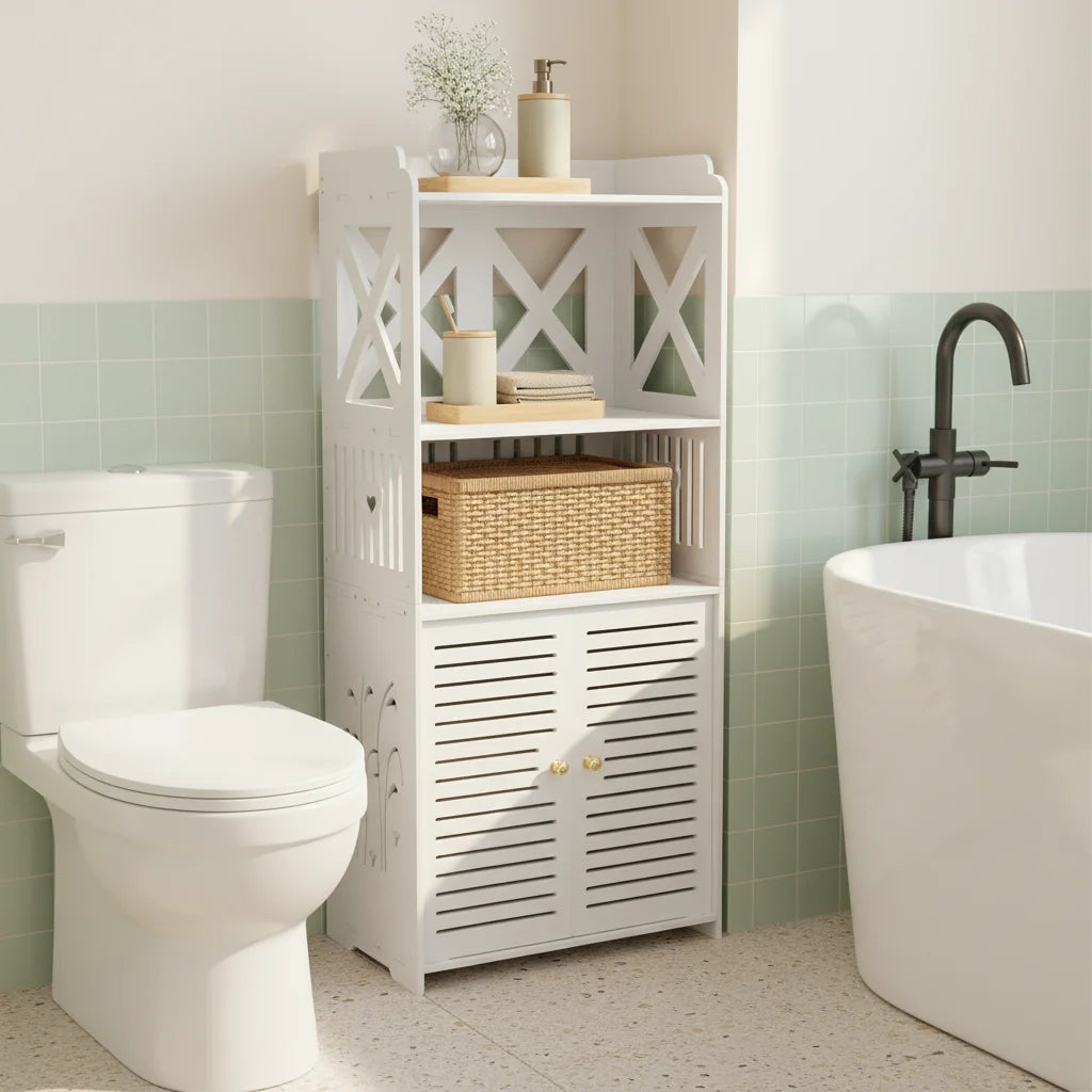 Meuble de Rangement d’Angle Salle de Bain