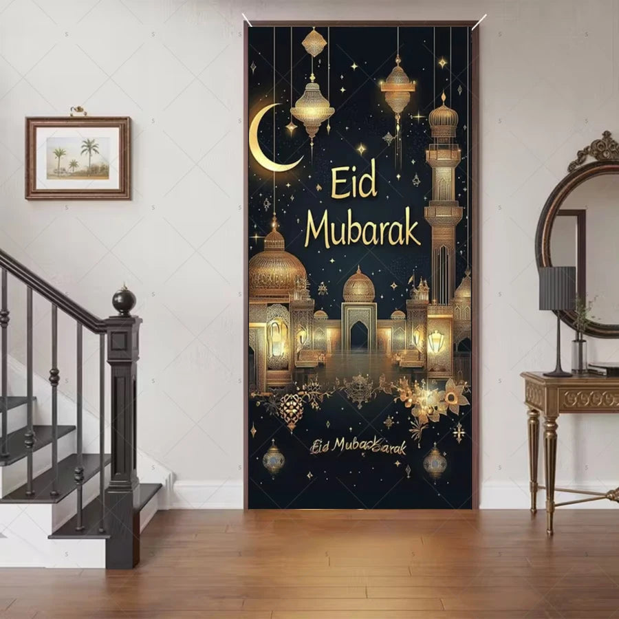 Ramadan Eid Door Cover Backdrop