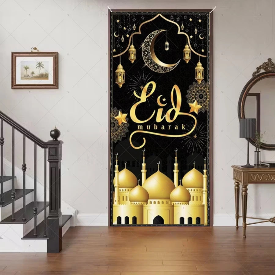 Ramadan Eid Door Cover Backdrop