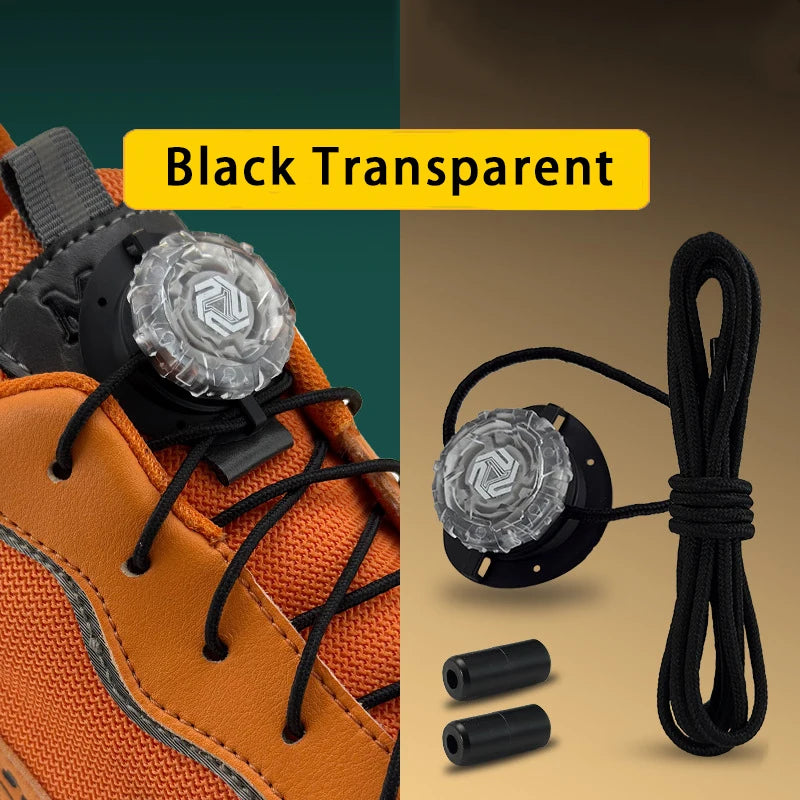 Automatic No-Tie Shoelaces with Swivel Buckle