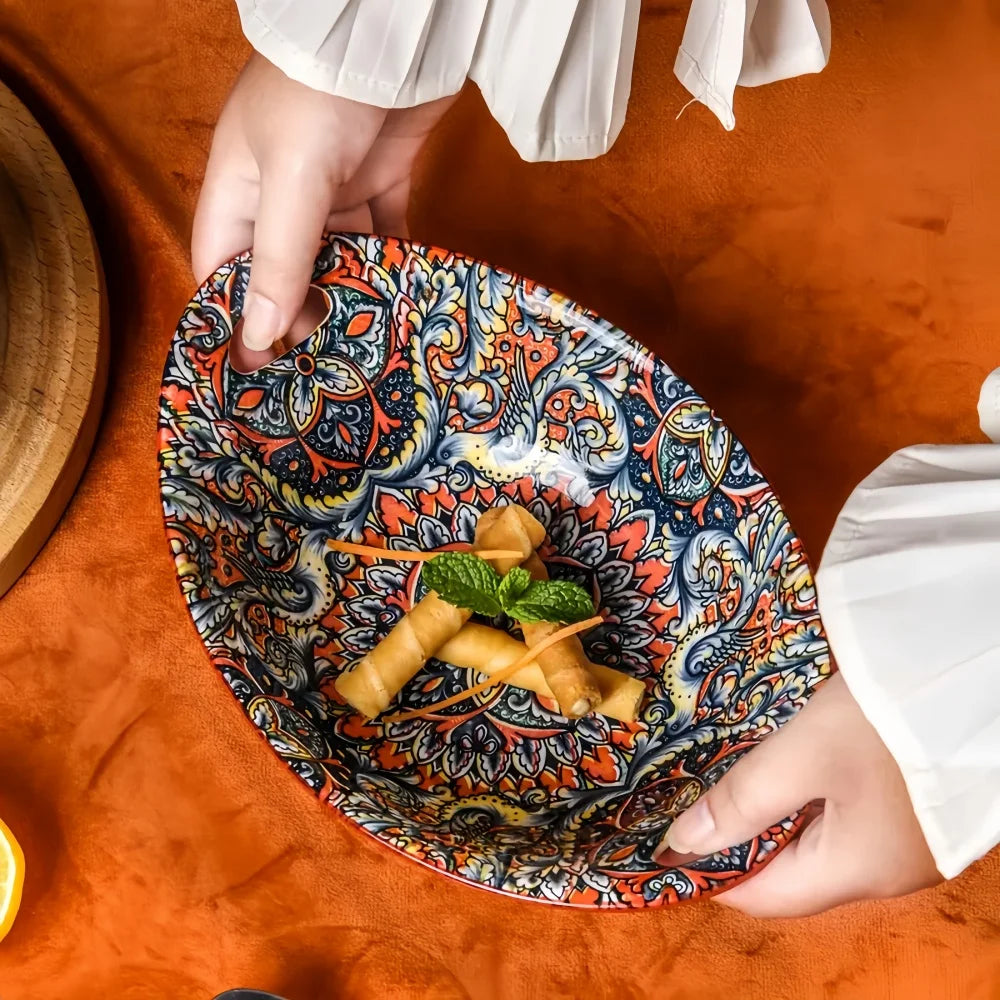 lot de 2 bols bohéme en céramique_motif élégant(2 piéces uniquement)