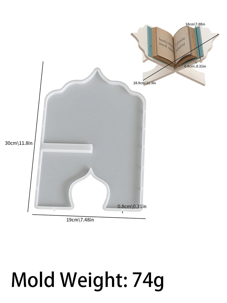 Vintage Folding Book Stand Silicone Mold