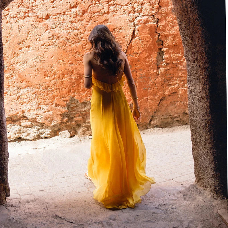 Robe Longue Soleil Dentelle