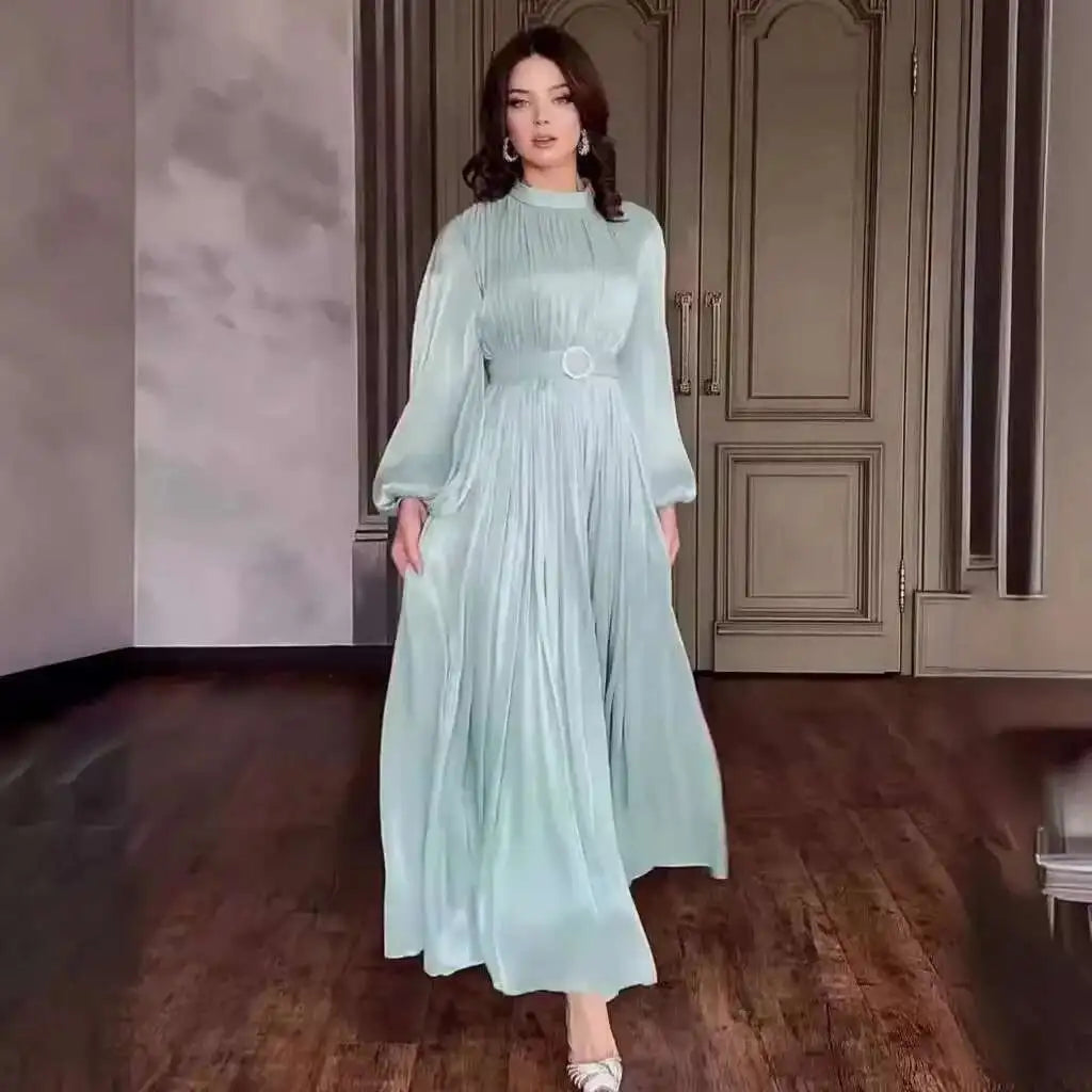 Robe Organza Élégante – Taille Cintrée & Style Vintage