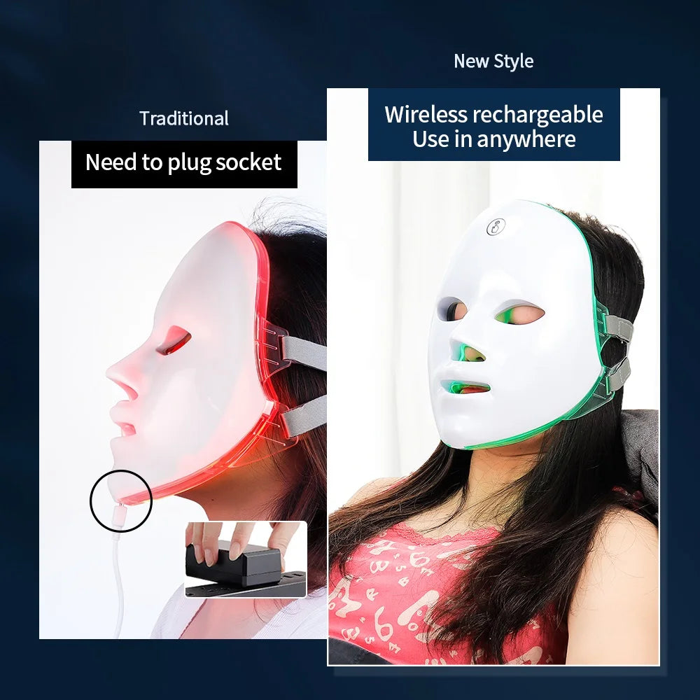 7-Color LED Facial Beauty Mask