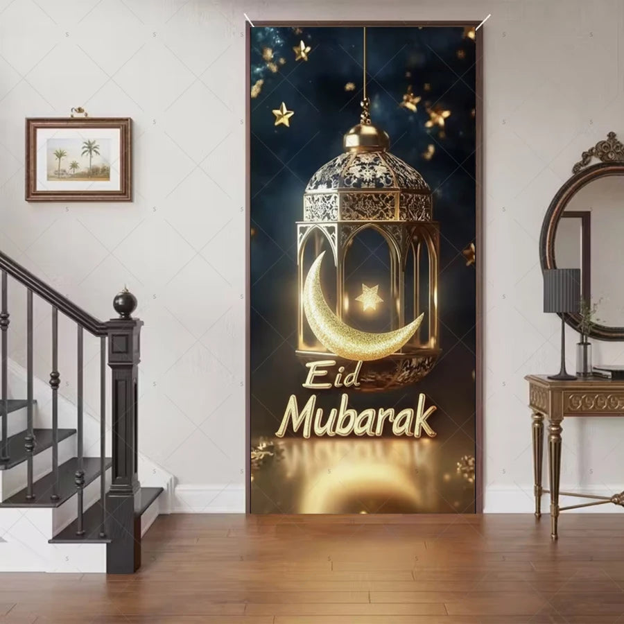 Ramadan Eid Door Cover Backdrop