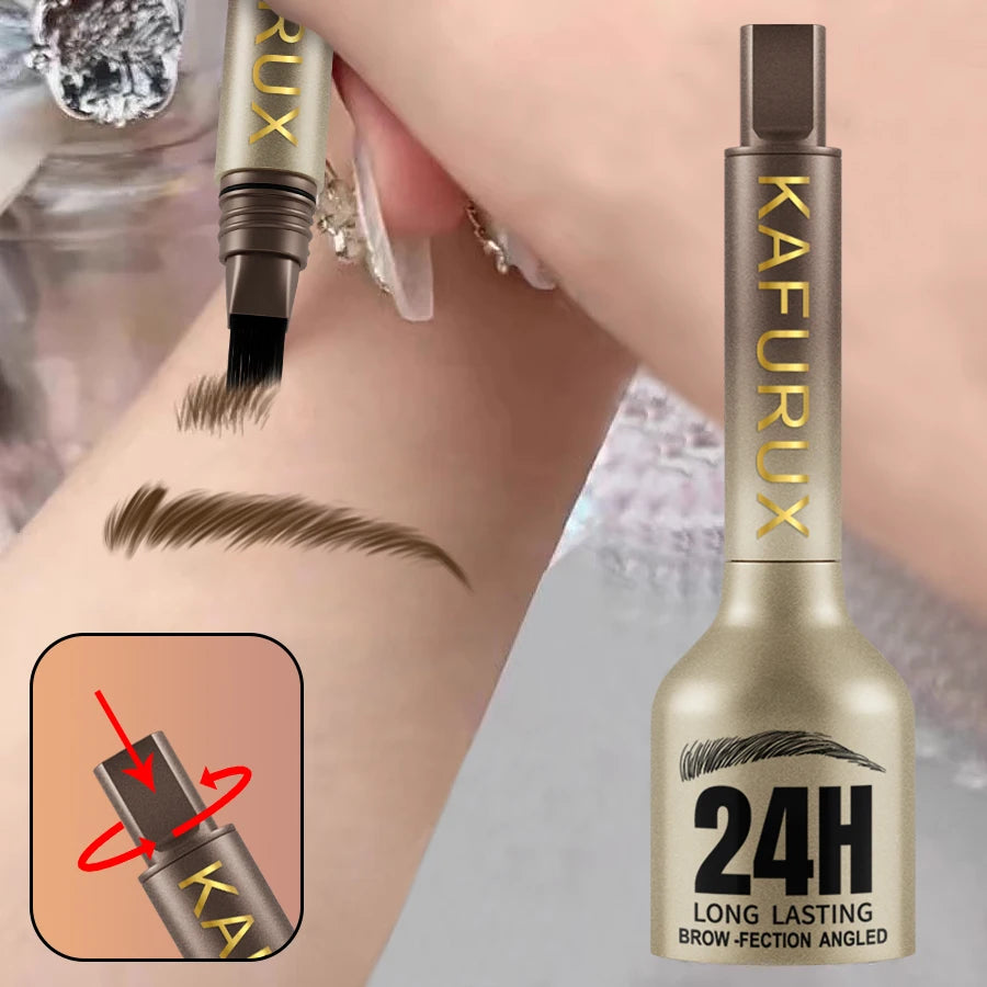 3D Microblade Brow Pen – Waterproof Natural Hair Stroke Eyebrow