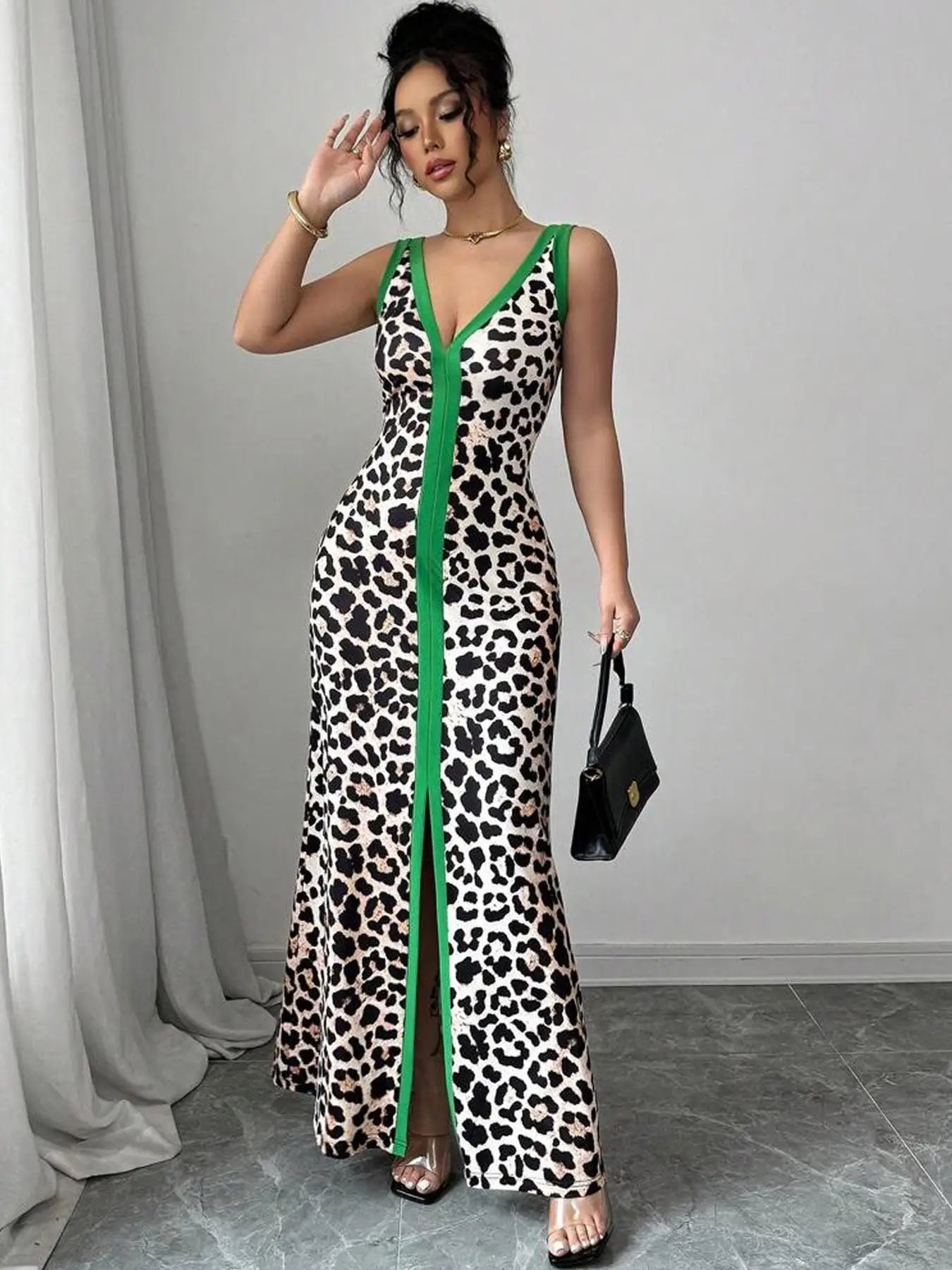 Elegant Long Sleeve A-Line Midi Dress with Ruffle Hem