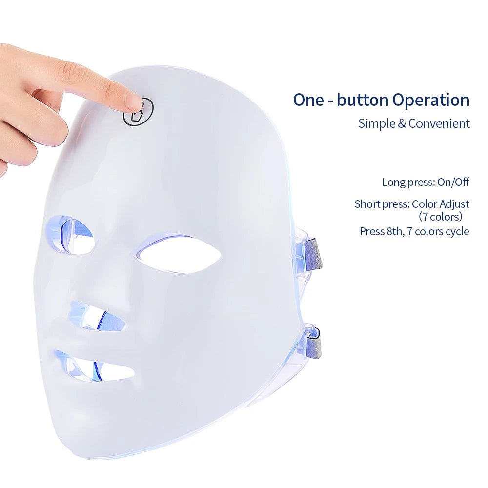 7-Color LED Facial Beauty Mask