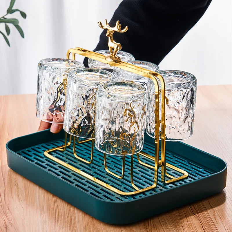 Porte-Tasses Cerf Nordique – Design Élégant & Pratique