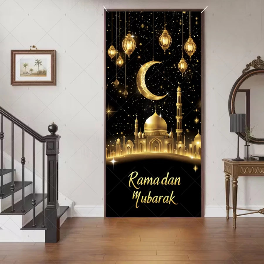 Ramadan Eid Door Cover Backdrop