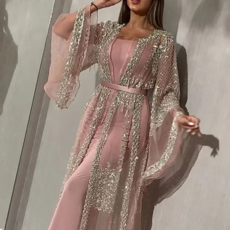 Luxury Two-Piece Evening Robe