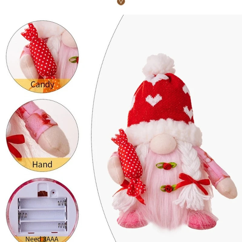 Glowing Plush Gnome – Valentine’s Day Surprise Gift