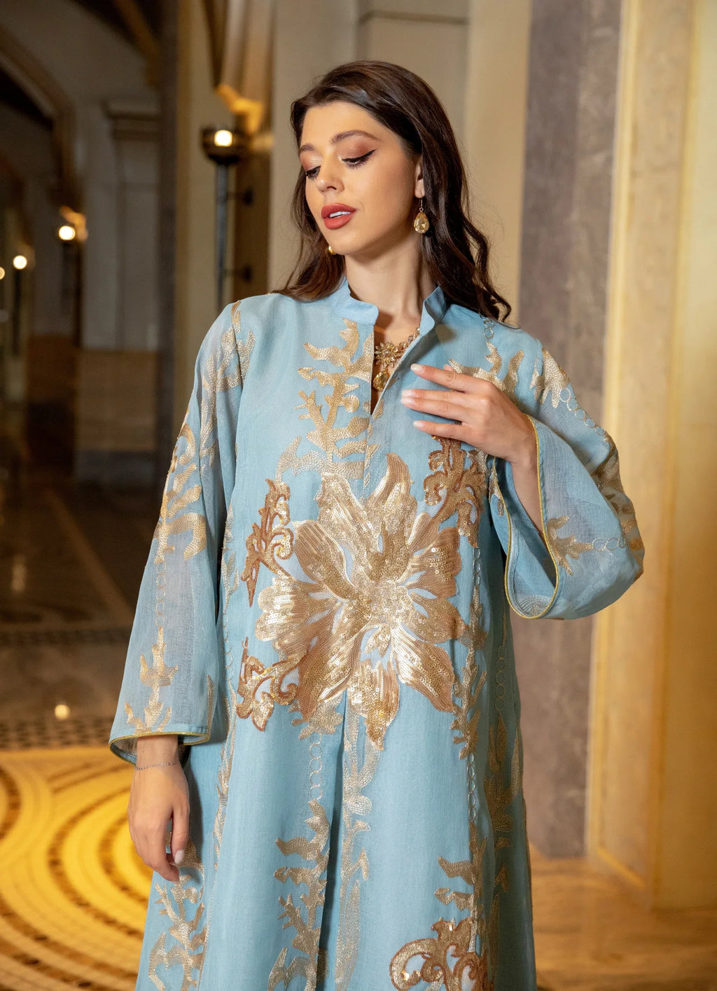 Women Long Kaftan Arabic