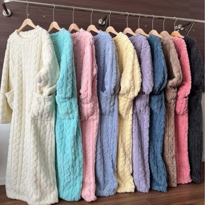 Douce Nuit – Robe de Nuit Polaire Chaude