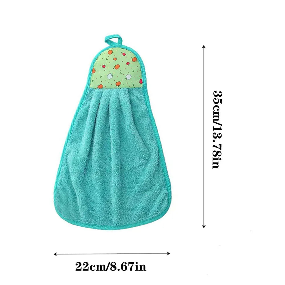 (3 pcs) CoralTouch – Essuie-mains Suspendus en Polaire Corail