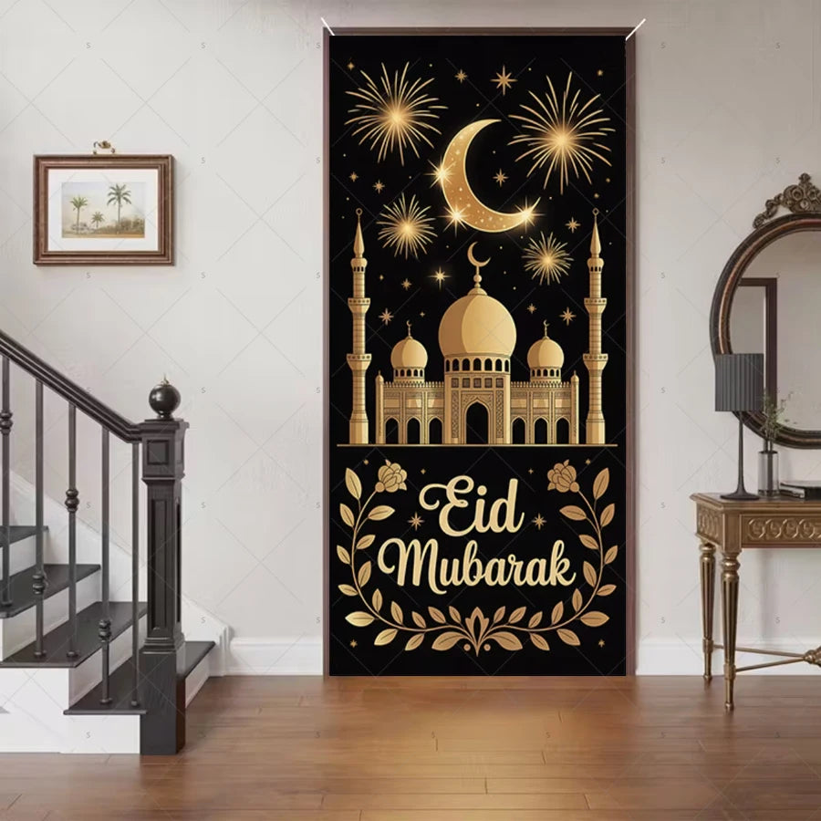 Ramadan Eid Door Cover Backdrop