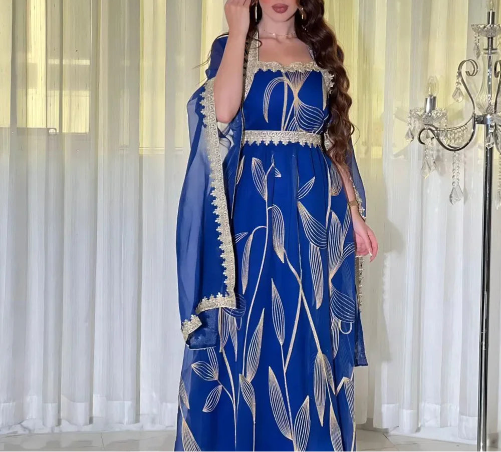 Caftan Luxe Diamant – Élégance Mariage & Soirée