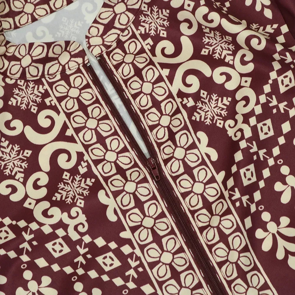 Eid Printed Jalabiya Dress