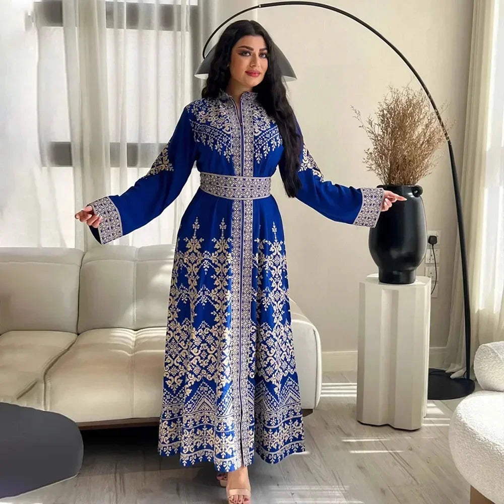 Eid Printed Jalabiya Dress