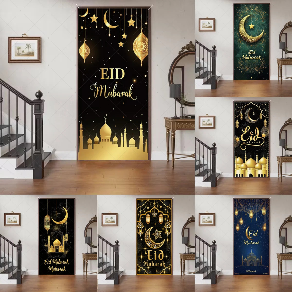 Ramadan Eid Door Cover Backdrop