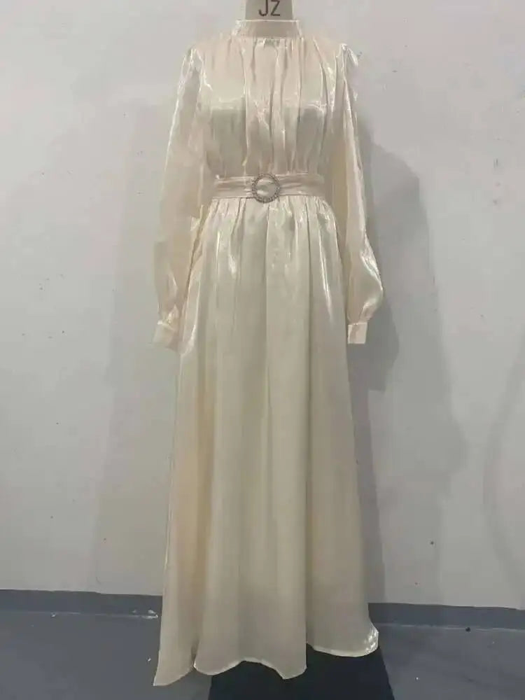 Robe Organza Élégante – Taille Cintrée & Style Vintage