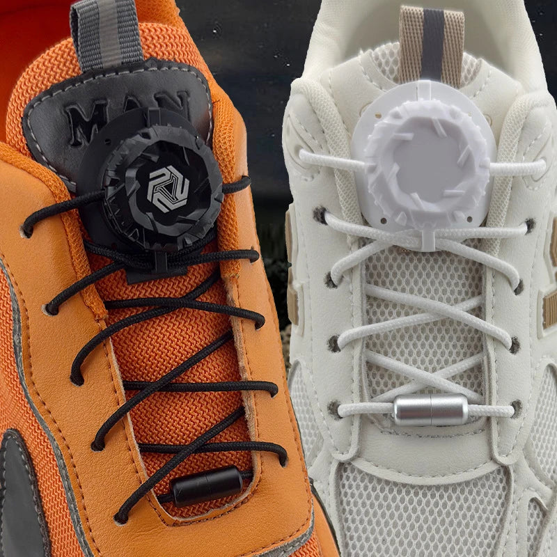 Automatic No-Tie Shoelaces with Swivel Buckle