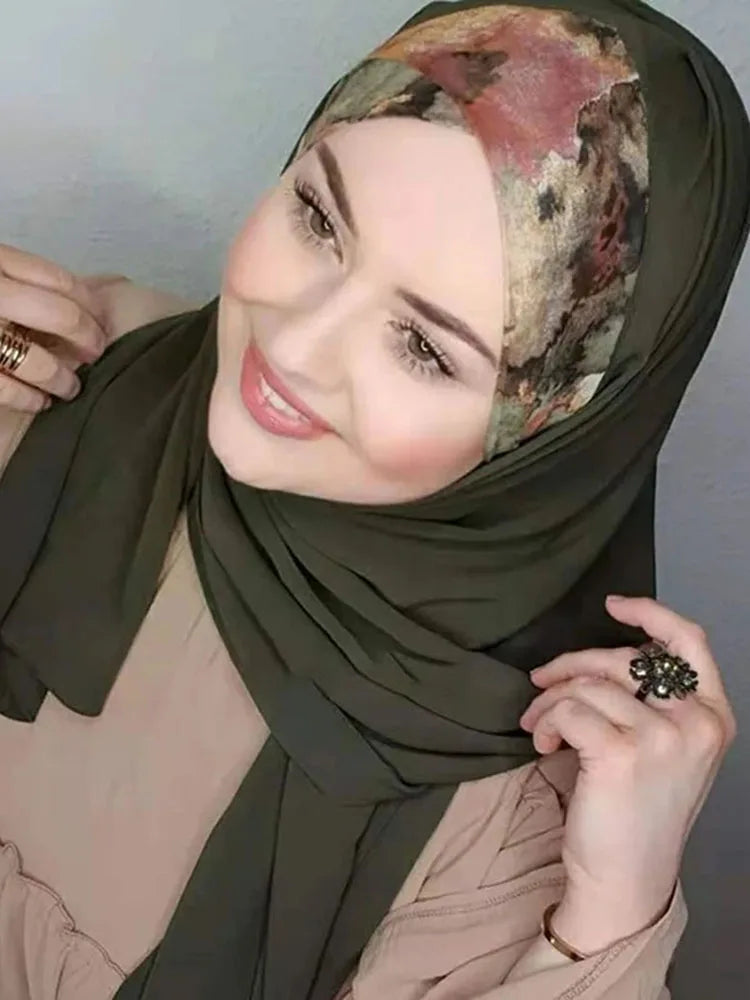 Hijab Chiffon Instantané Grande Taille