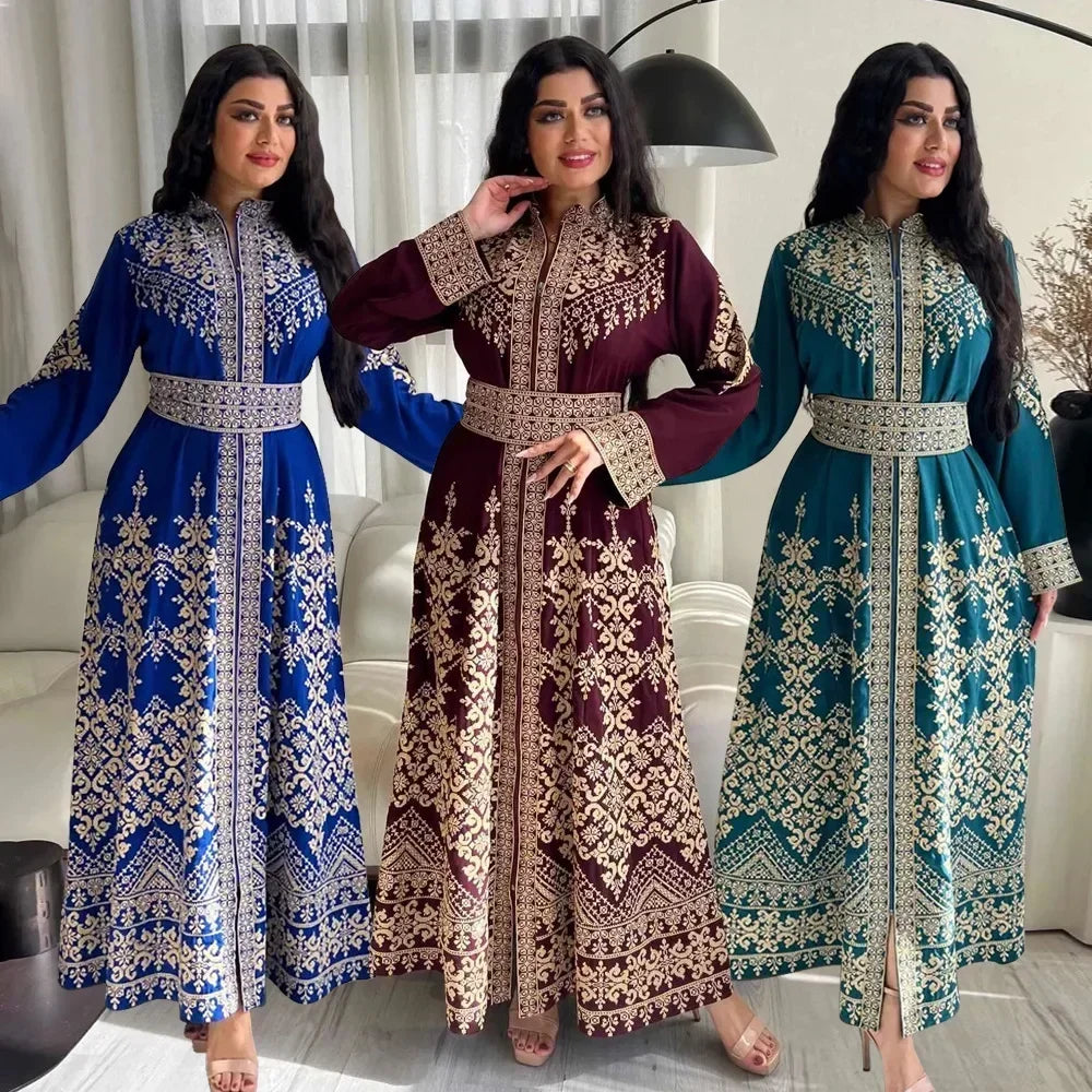 Eid Printed Jalabiya Dress