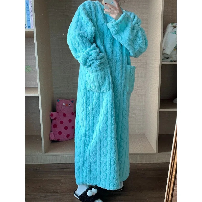 Douce Nuit – Robe de Nuit Polaire Chaude