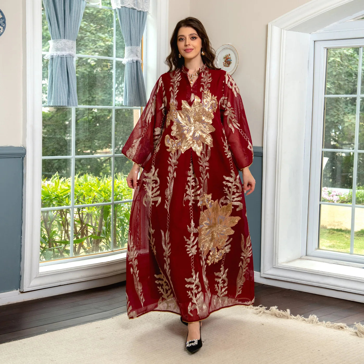 Women Long Kaftan Arabic