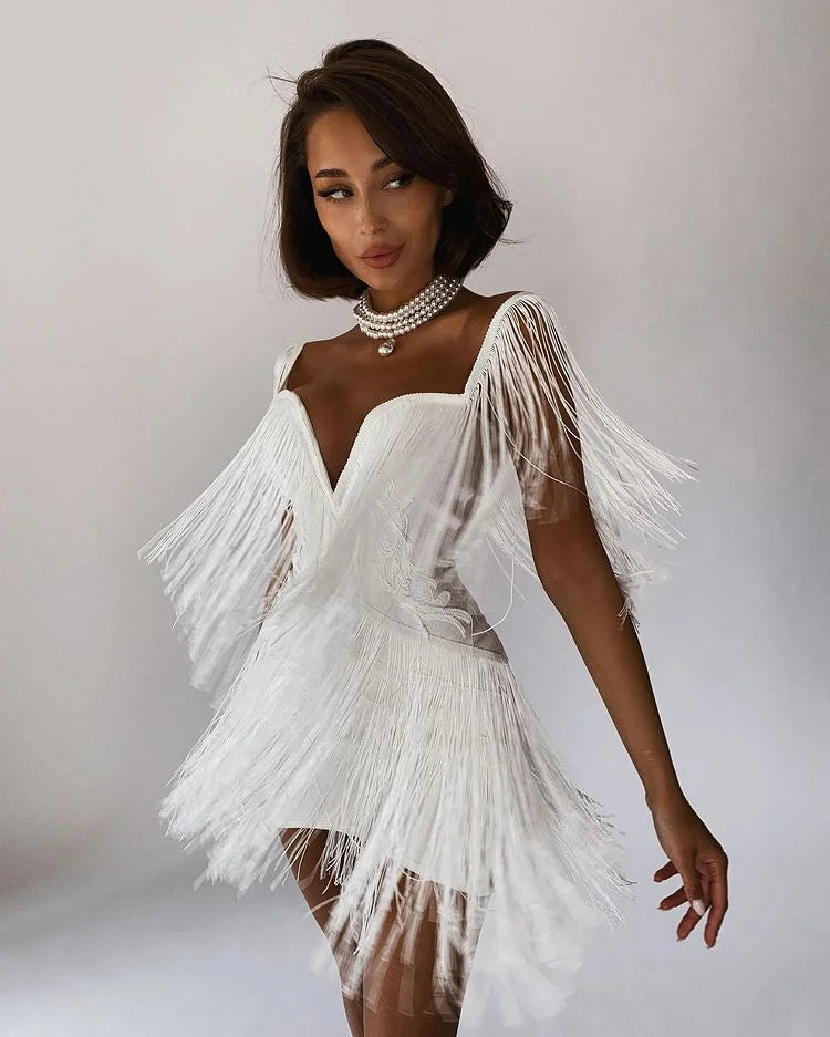 Robe Mini Glamour Franges